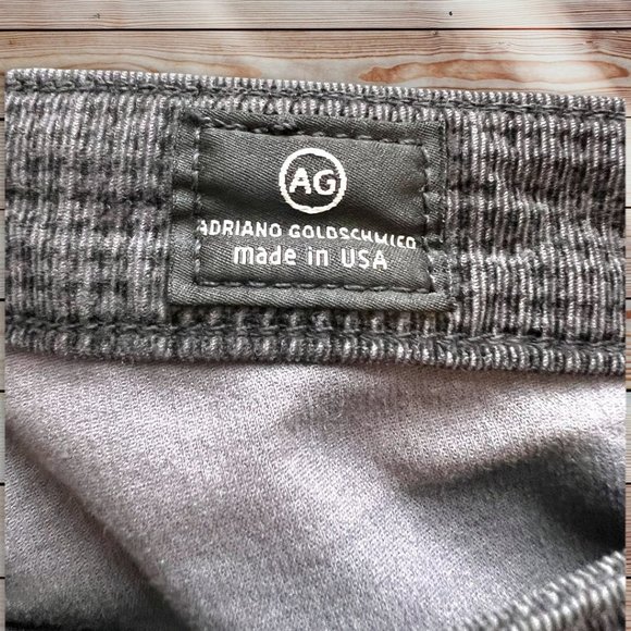 AG Adriano Goldschmied Houndstooth Corduroy Skinny Size 27 - Picture 8 of 10